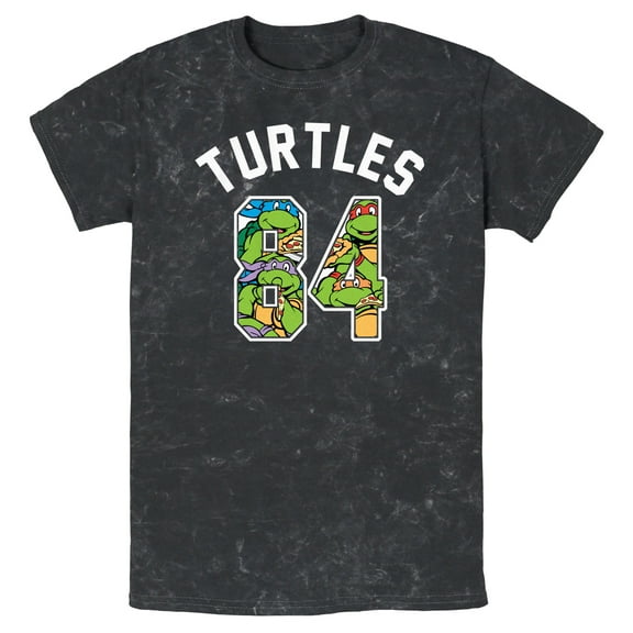 Men's Teenage Mutant Ninja Turtles 84 Turtles  Graphic Tee Black Medium