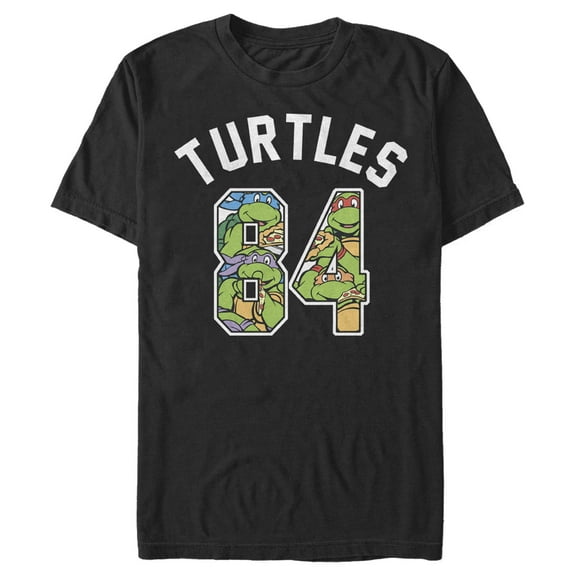 Men's Teenage Mutant Ninja Turtles 84 Turtles  Graphic Tee Black X Large