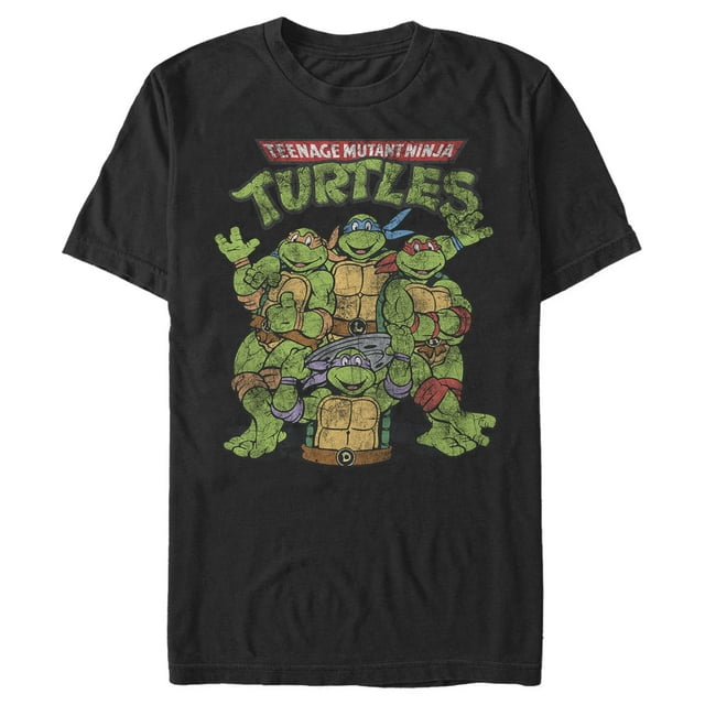 Men's Teenage Mutant Ninja Turtles Best Friend Shot Graphic Tee Black ...