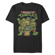 Mens Teenage Mutant Ninja Turtles Best Friend Shot Graphic Tee Black Medium