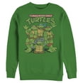 thumbnail image 1 of Men's Teenage Mutant Ninja Turtles Best Friend Shot Sweatshirt Kelly Green Medium, 1 of 4