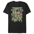 thumbnail image 1 of Men's Teenage Mutant Ninja Turtles Cartoon Characters  Graphic Tee Black Medium, 1 of 5