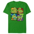 thumbnail image 1 of Men's Teenage Mutant Ninja Turtles Colorful Character Portraits Graphic Tee Kelly Green Large, 1 of 5