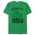thumbnail image 1 of Men's Teenage Mutant Ninja Turtles Distressed Leonardo Bump It Bro Graphic Tee Kelly Heather Medium, 1 of 3