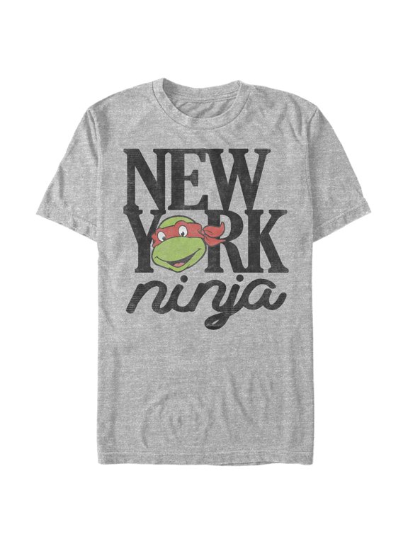 Men's Teenage Mutant Ninja Turtles Distressed New York Donatello Face Graphic Tee Athletic Heather 3X Large