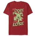 thumbnail image 1 of Men's Teenage Mutant Ninja Turtles Distressed Raphael You Ooze You Lose  Graphic Tee Cardinal 2X Large, 1 of 5