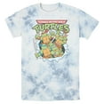 thumbnail image 1 of Men's Teenage Mutant Ninja Turtles Distressed Team in Action  Graphic Tee White/Blue Small, 1 of 4
