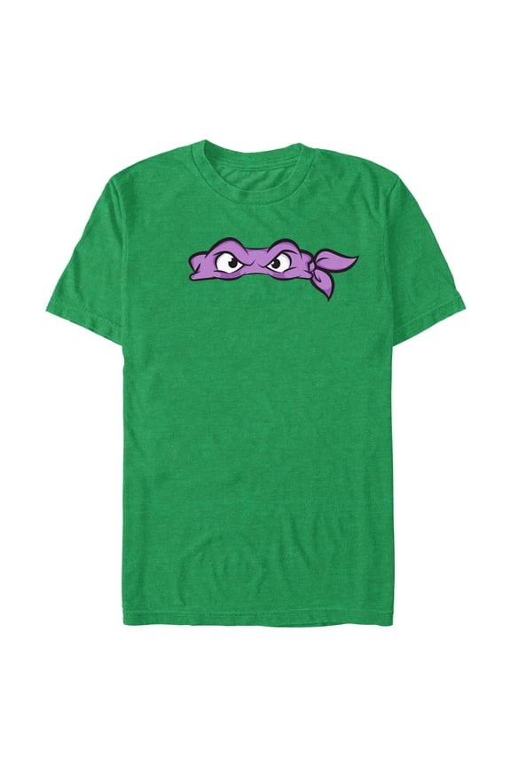 Men's Teenage Mutant Ninja Turtles Donatello Angry Eyes  Graphic Tee Kelly Heather Large