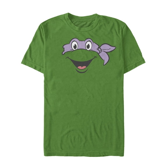 Men's Teenage Mutant Ninja Turtles Donatello Face Graphic Tee Kelly Green Small