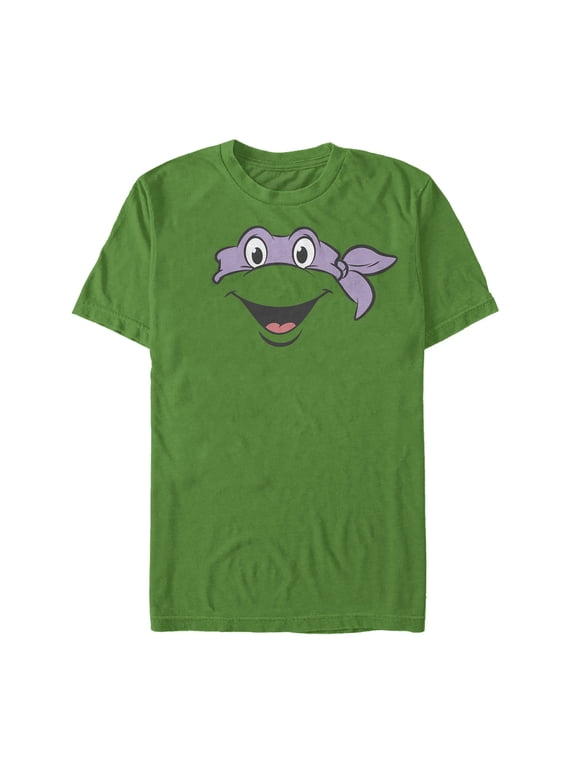 Men's Teenage Mutant Ninja Turtles Donatello Face Graphic Tee Kelly Green Small
