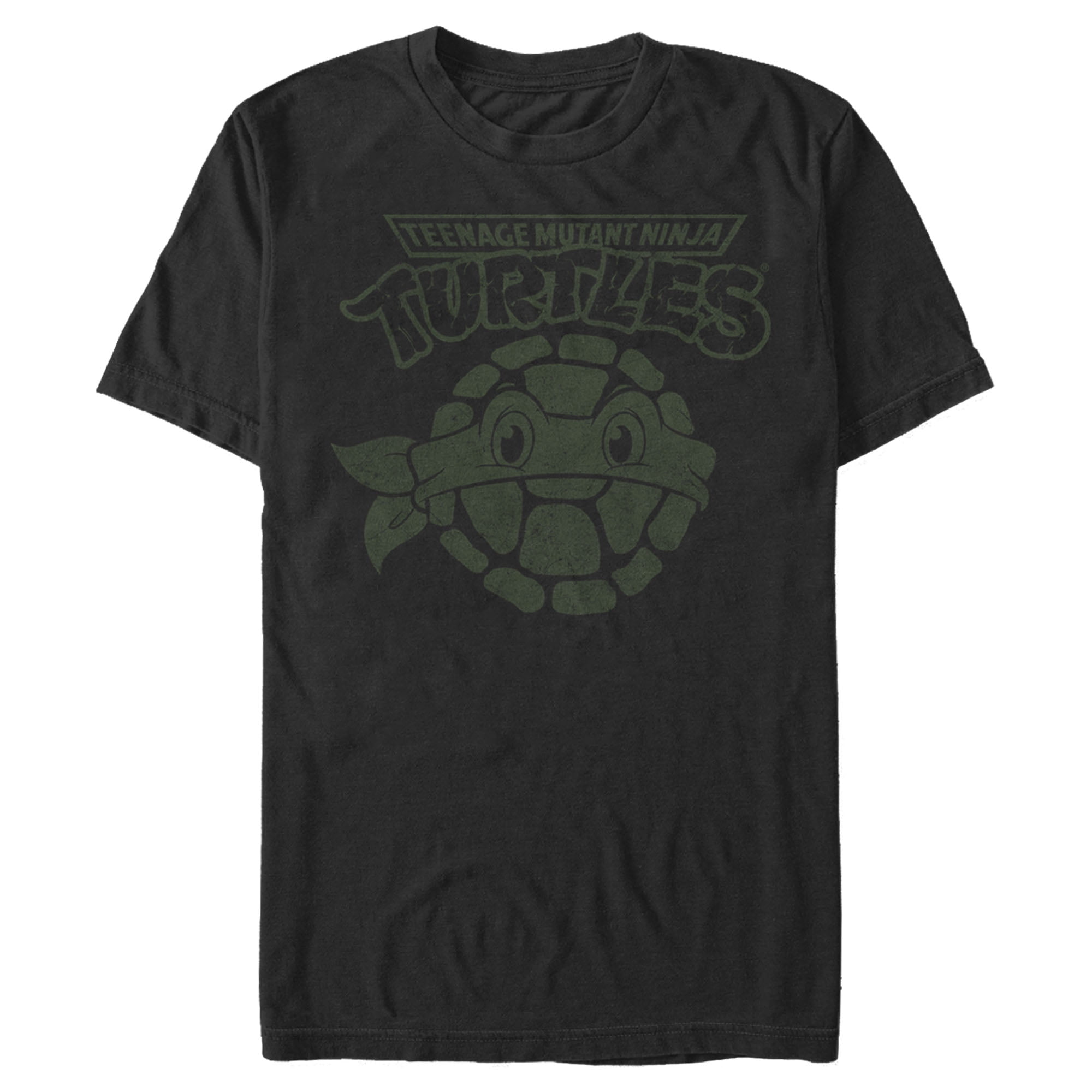 Men's Teenage Mutant Ninja Turtles Donatello Face Logo T-Shirt - Black - Medium