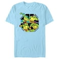 thumbnail image 1 of Men's Teenage Mutant Ninja Turtles Geometric Portraits Graphic Tee Light Blue Small, 1 of 4
