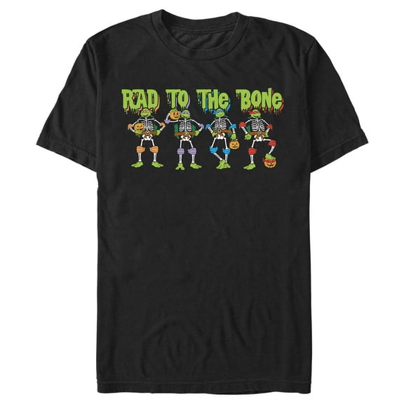 Men's Teenage Mutant Ninja Turtles Halloween Rad to the Bone Graphic Tee Black Medium