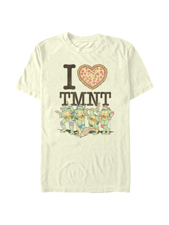 Men's Teenage Mutant Ninja Turtles I Heart TMNT Graphic Tee Beige Large