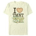 thumbnail image 1 of Men's Teenage Mutant Ninja Turtles I Heart TMNT  Graphic Tee Beige Medium, 1 of 4