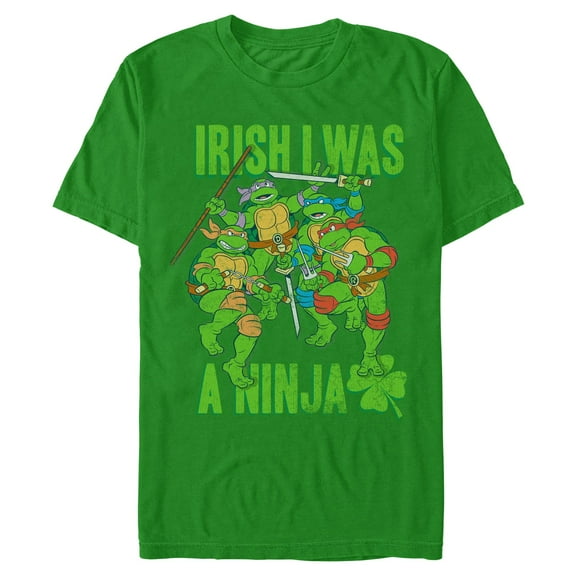 Men's Teenage Mutant Ninja Turtles Irish I Was A Ninja  Graphic T-Shirt