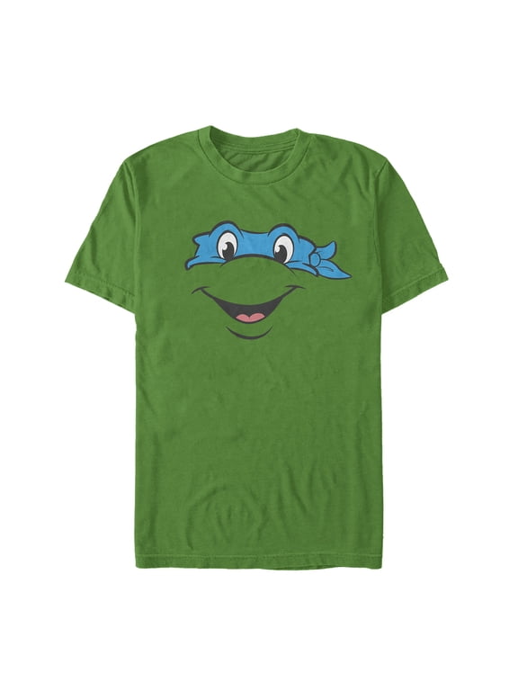 Men's Teenage Mutant Ninja Turtles Leonardo Face Graphic Tee Kelly Green X Large
