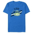 thumbnail image 1 of Men's Teenage Mutant Ninja Turtles Leonardo Face Portrait  Graphic Tee Royal Blue Heather Medium, 1 of 5
