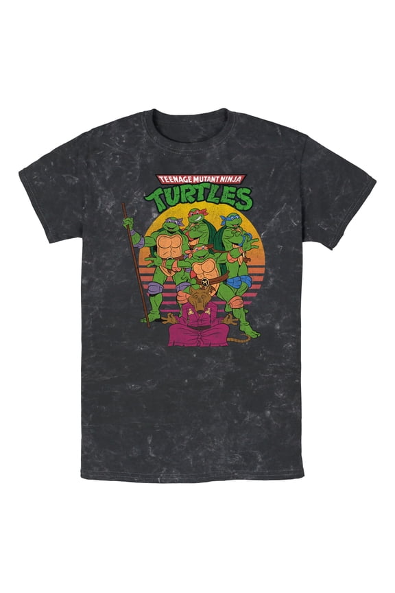 Men's Teenage Mutant Ninja Turtles Master Splinter Shot Graphic Tee Black X Large