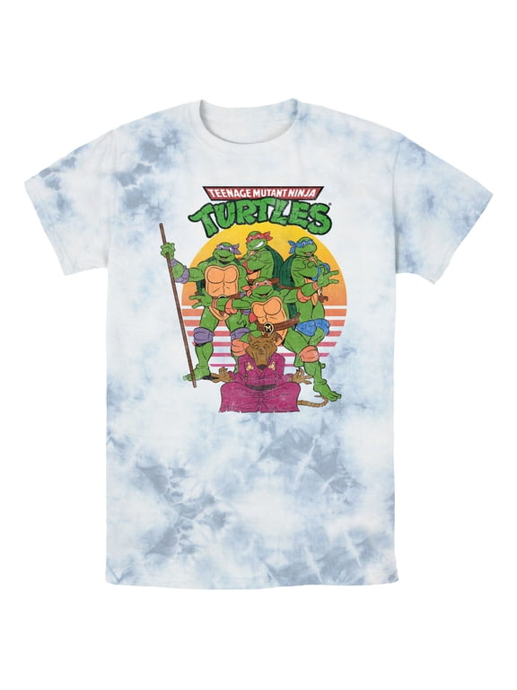 Men's Teenage Mutant Ninja Turtles Master Splinter Shot Graphic Tee White/Blue Medium