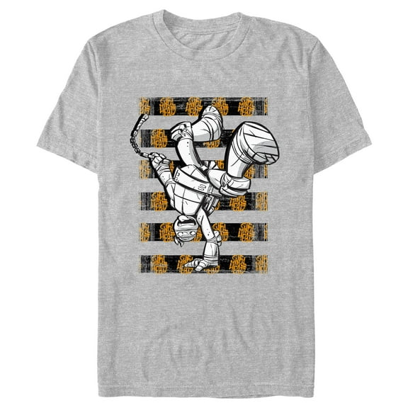 Men's Teenage Mutant Ninja Turtles Michelangelo Funny Pose  Graphic T-Shirt