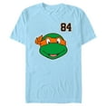 thumbnail image 1 of Men's Teenage Mutant Ninja Turtles Michelangelo Large Face Graphic Tee Light Blue 2X Large, 1 of 4