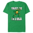 thumbnail image 1 of Men's Teenage Mutant Ninja Turtles Michelangelo Trust Me I'm a Ninja  Graphic Tee Kelly Heather Large, 1 of 3
