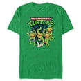 thumbnail image 1 of Men's Teenage Mutant Ninja Turtles Pizza Enjoyers Shell Logo  Graphic Tee Kelly Heather Medium, 1 of 3