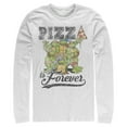 thumbnail image 1 of Men's Teenage Mutant Ninja Turtles Pizza Is Forever  Long Sleeve Shirt White Large, 1 of 4