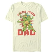 Men's Teenage Mutant Ninja Turtles Power Dad Turtle Brothers Graphic Tee Beige X Large