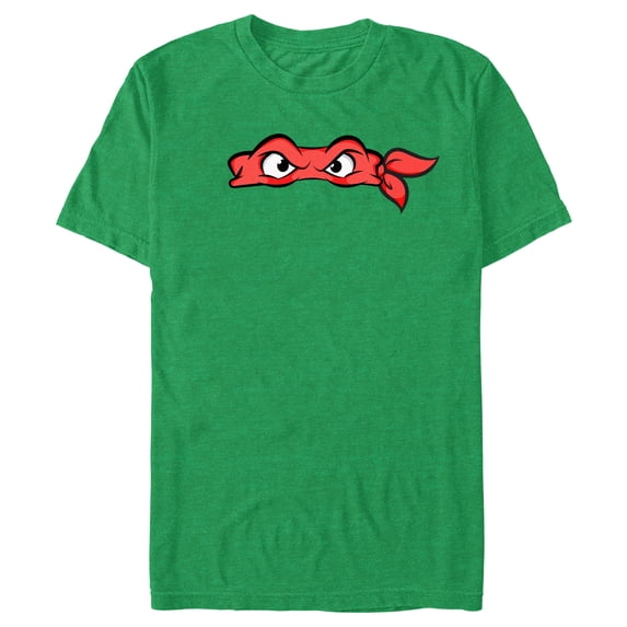 Men's Teenage Mutant Ninja Turtles Raphael Angry Eyes Graphic Tee Kelly Heather X Large