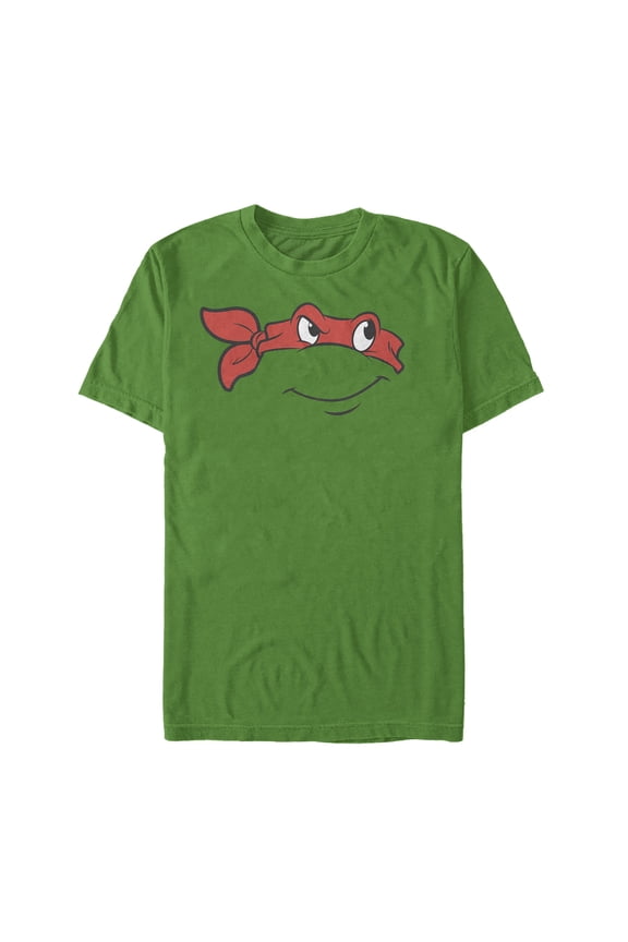 Men's Teenage Mutant Ninja Turtles Raphael Face Graphic Tee Kelly Green Small