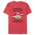 thumbnail image 1 of Men's Teenage Mutant Ninja Turtles Raphael Face Portrait Graphic Tee Red Heather X Large, 1 of 5