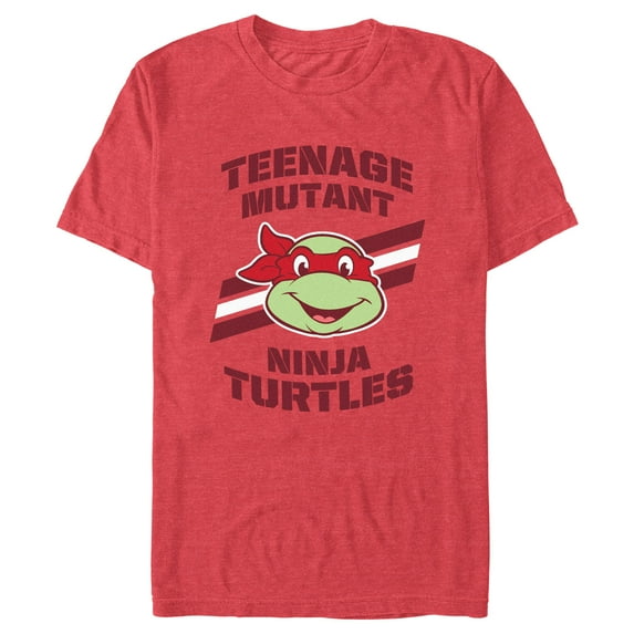 Men's Teenage Mutant Ninja Turtles Raphael Face Portrait Graphic Tee Red Heather X Large