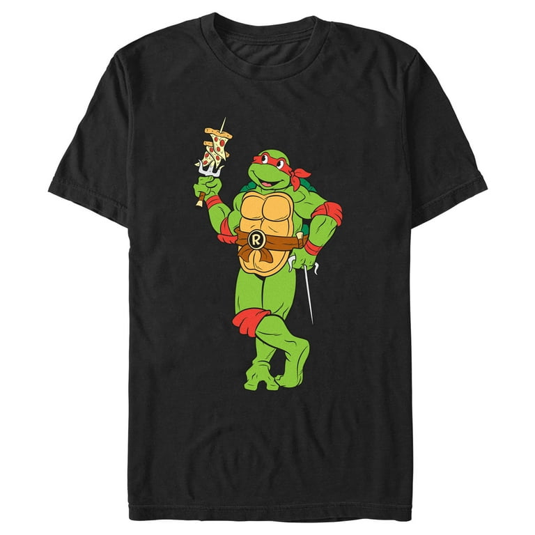 Men's Teenage Mutant Ninja Turtles Raphael Pizza Skewer Graphic