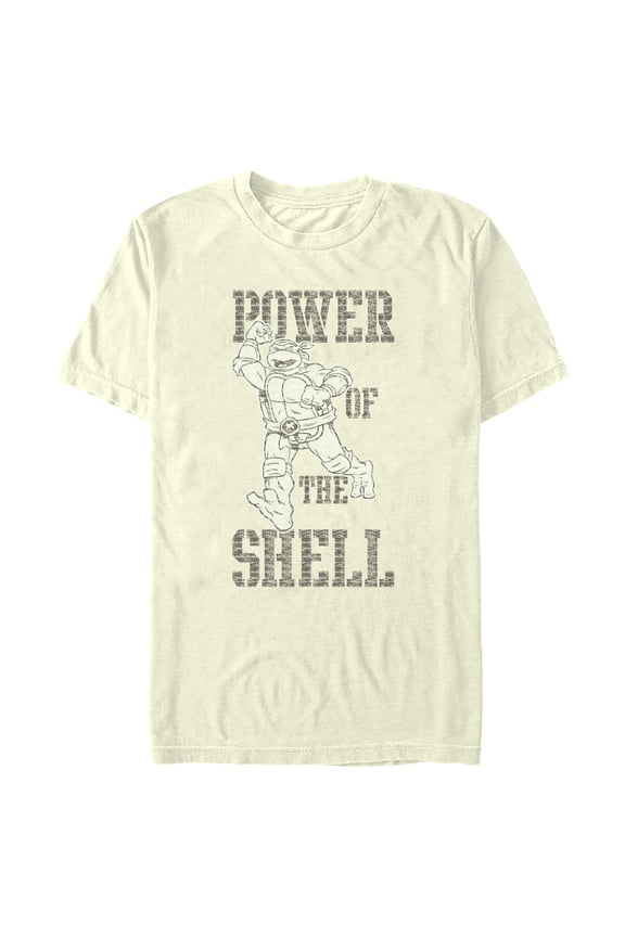 Men's Teenage Mutant Ninja Turtles Raphael Power of the Shell  Graphic Tee Beige X Large