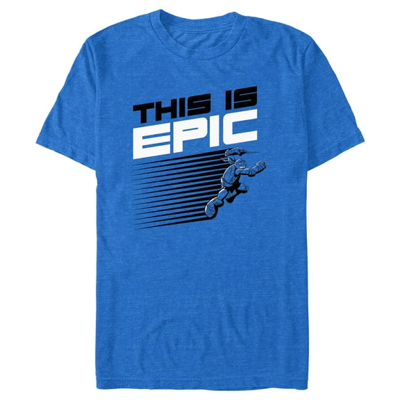 Men's Teenage Mutant Ninja Turtles Raphael This Is Epic  Graphic Tee Royal Blue Heather 2X Large