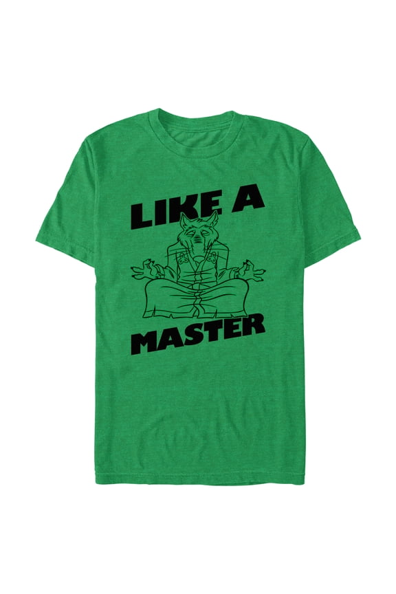 Men's Teenage Mutant Ninja Turtles Splinter Like a Master Graphic Tee Kelly Heather X Large