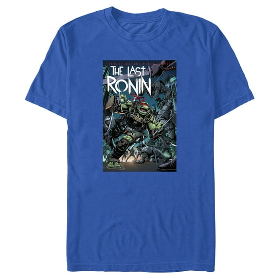 Men's Teenage Mutant Ninja Turtles The Last Ronin Issue 2 Cover  Graphic Tee Royal Blue 3X Large
