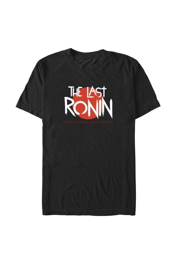 Men's Teenage Mutant Ninja Turtles The Last Ronin Red Moon Logo  Graphic Tee Black 2X Large