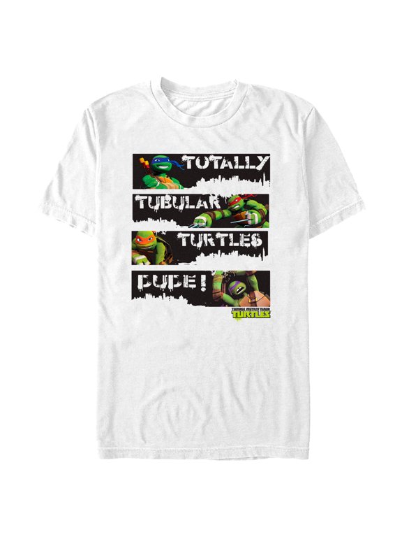 Men's Teenage Mutant Ninja Turtles Totally Tubular Turtles Dude! Graphic Tee White X Large