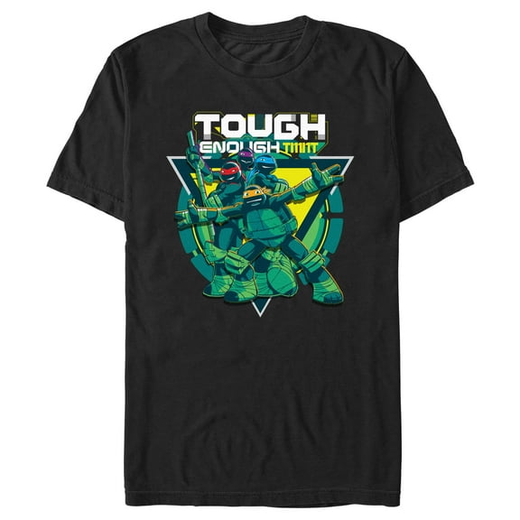 Men's Teenage Mutant Ninja Turtles Tough Enough  Graphic Tee Black X Large