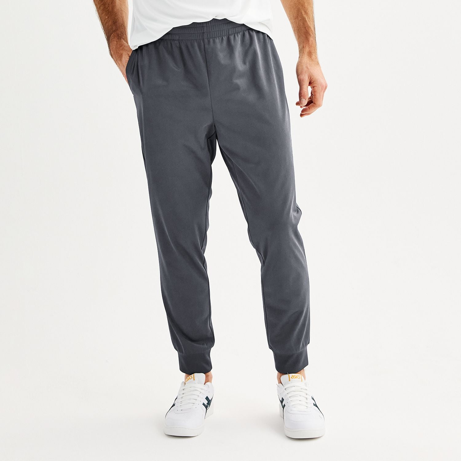 Men s Tek Gear Track Suit Jogger Pants Color Hawk Gray Size M Walmart