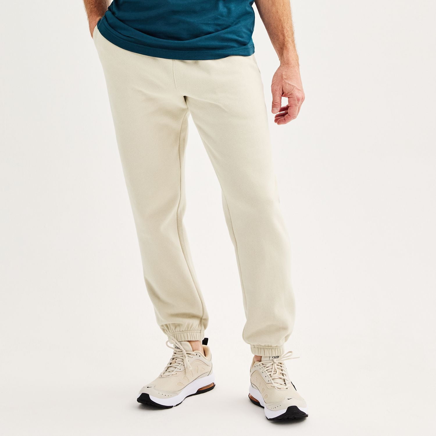 Men's Tek Gear® Ultra Soft Fleece Cinched Pants Color: Light