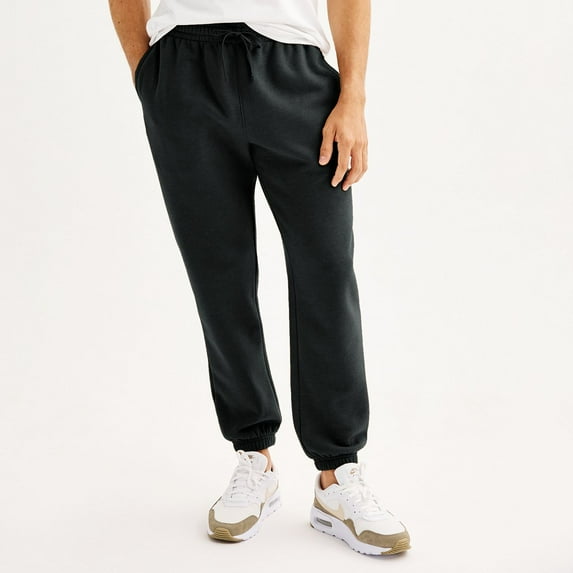 Men's Tek Gear® Ultra Soft Fleece Cinched Pants Color: Mineral Black Size: S