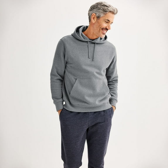 Men's Tek Gear® Ultra Soft Fleece Hoodie Color: Light Gray Size: M