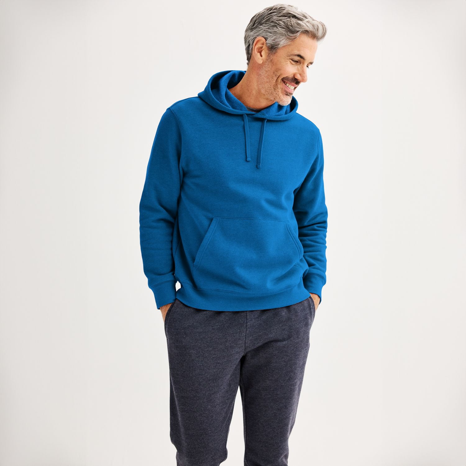 Men's Tek Gear® Ultra Soft Fleece Hoodie Color: Light Gray Size: L -  Walmart.com