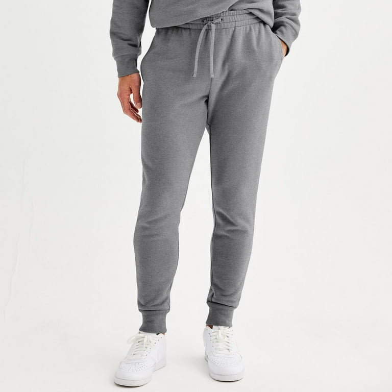 Men s Tek Gear Ultra Soft Fleece Joggers Color Light Gray Size M