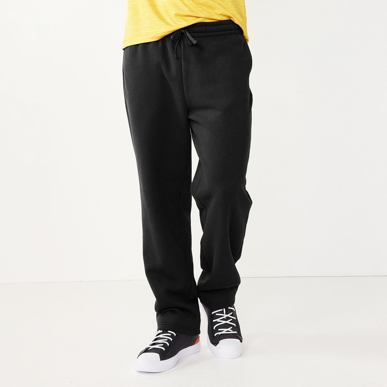 Men s Tek Gear Ultra Soft Fleece Pants Color Mineral Black Size XXL Walmart