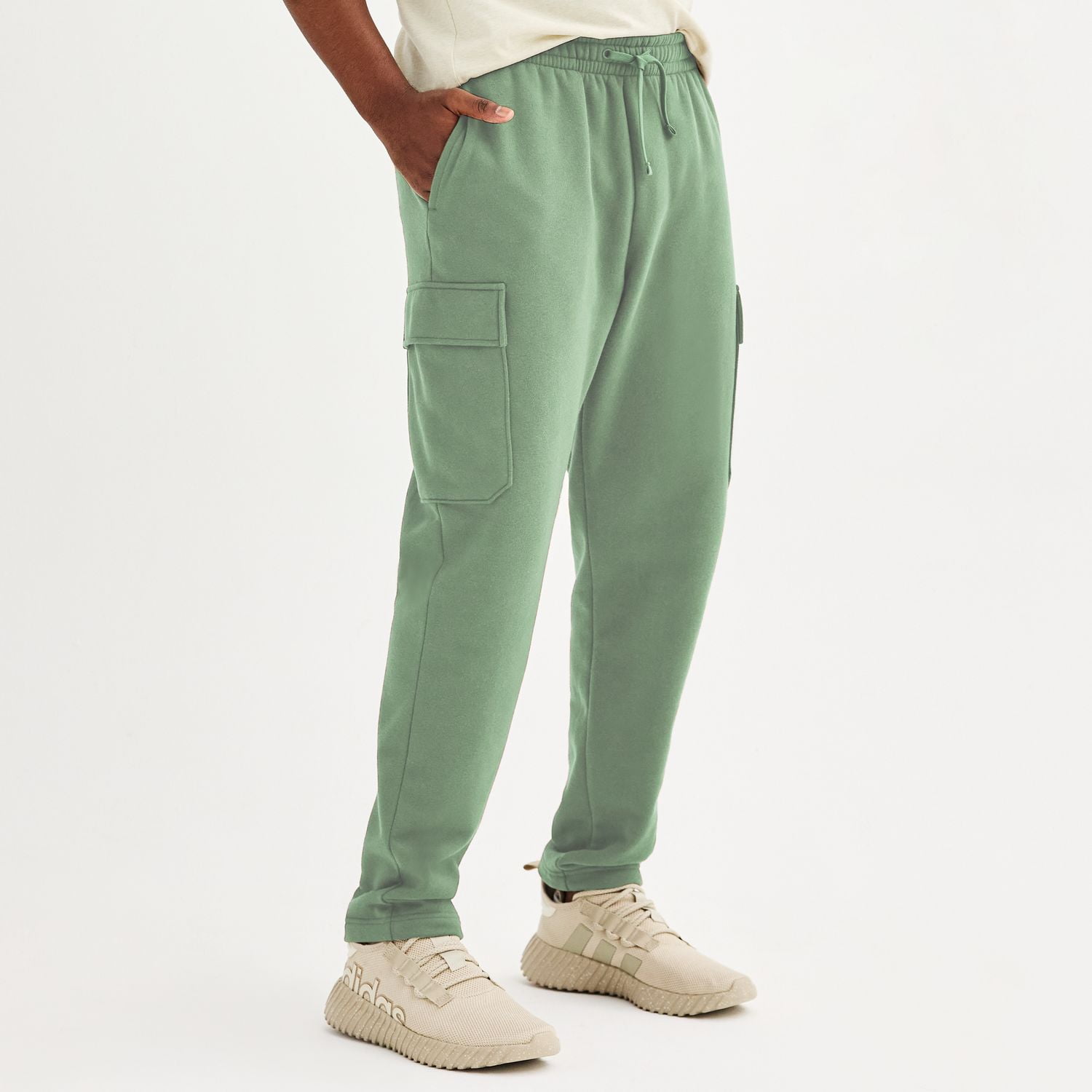 Men's Tek Gear® Ultra Soft Fleece Tapered Cargo Pants Color